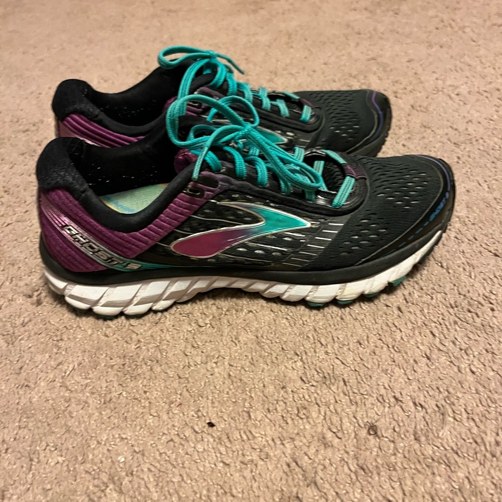 Brooks Women's Athletic Shoes - Black, Teal, and Purple